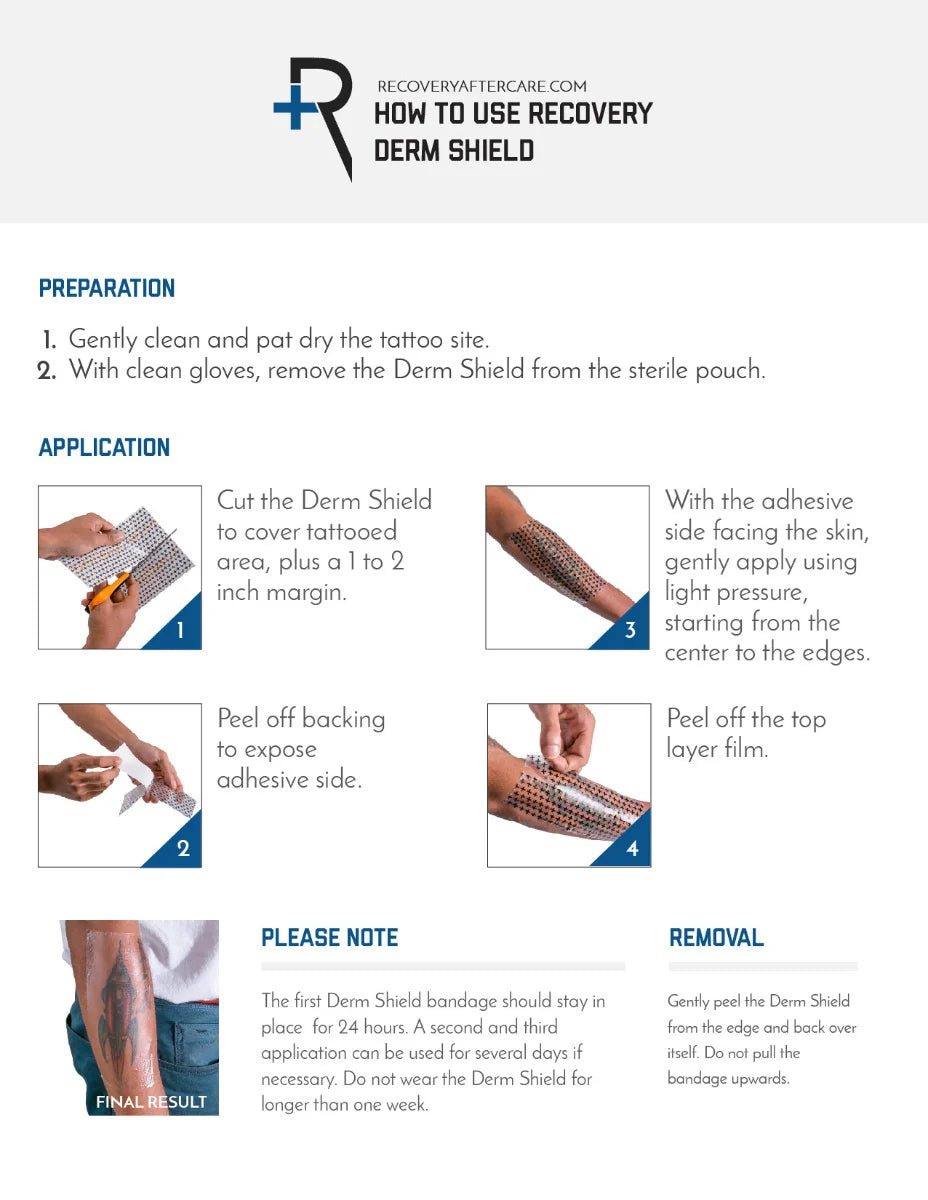 Recovery Derm Shield 10x8