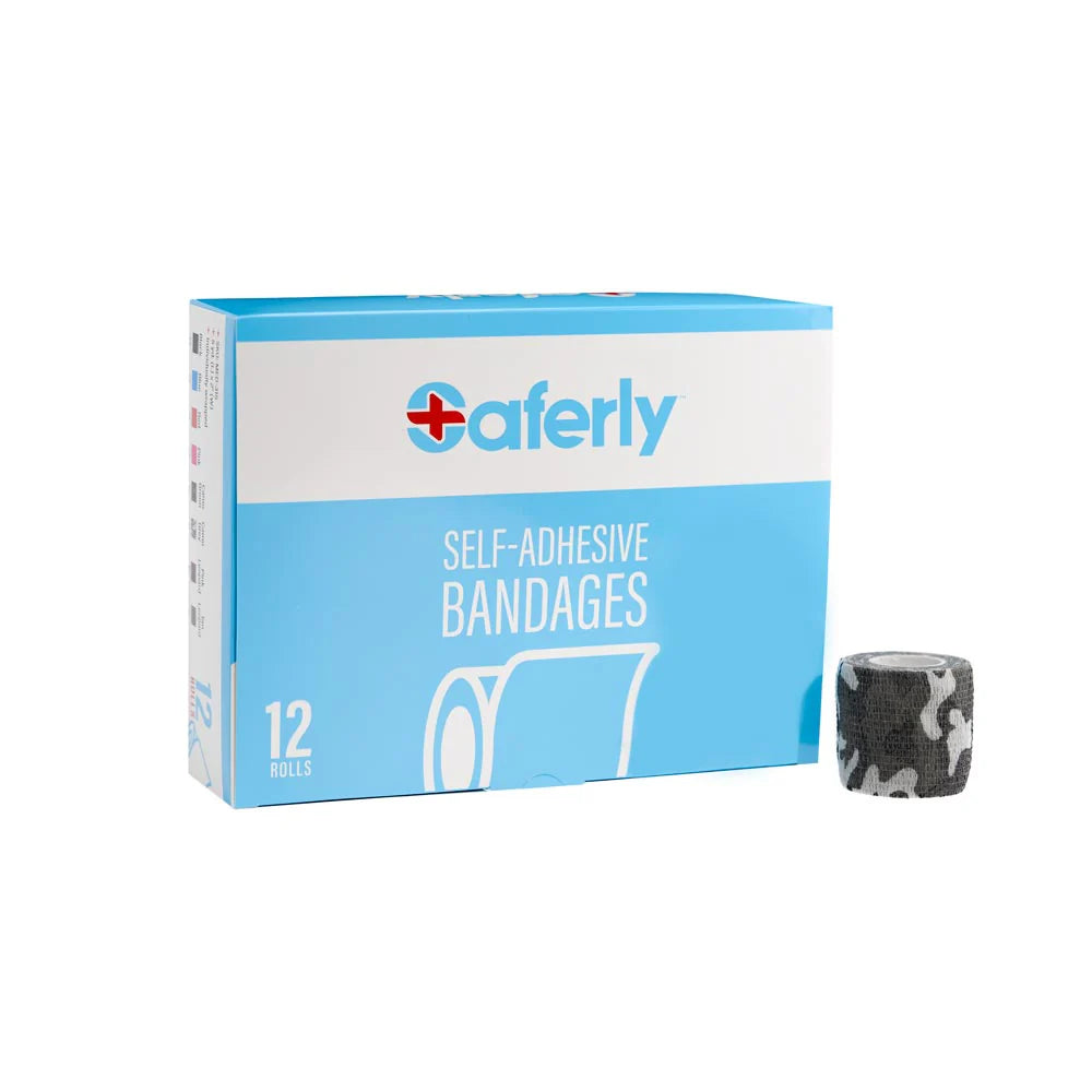 Saferly Sensi Wrap Box of 12 Camo-Gray
