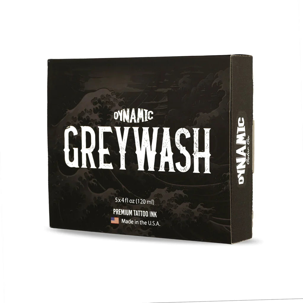 Dynamic Greywash Tattoo Ink Set with Mixing Solution